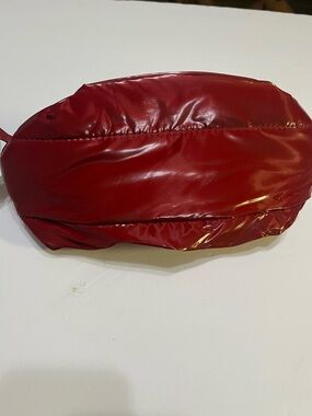 Red Cosmetic Travel Pouch - Sleek Red Makeup Bag Offline by Aerie